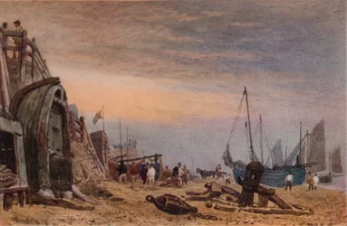 Brighton Beach, Nebel lichtet sich, ca. 1820