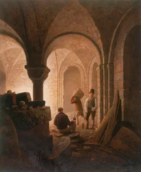 Krypta von St Mary-le-Bow, London, 1818
