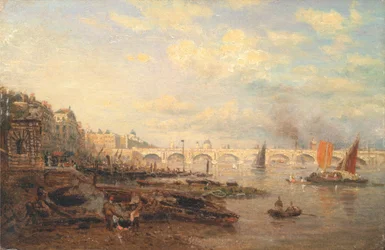 Die Themse und die Waterloo-Brücke vom Somerset House