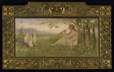 Mädchen mit Kaninchen