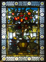 London, Thomas Goode Showroom, South Audley Street, GE Cooke, zugeschrieben Frederick Vincent Hart, Fruchtender Strauch