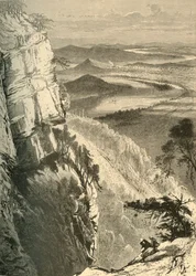 Chattanooga und der Tennessee vom Lookout Mountain