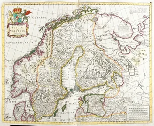 Karte von Schweden und Norwegen