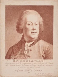 Porträt von Baron Johann Albrecht von Korff, 1697-1766, Mitte des 18. Jahrhunderts