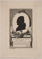 Silhouette von Prof. Joachim Michael Geuss im Profil nach links