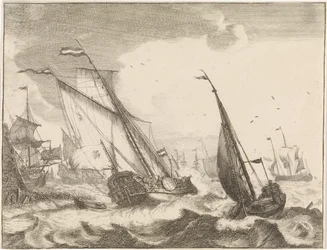 Schiffe auf See