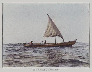 Eine Schaluppe in Arcachon, Frankreich