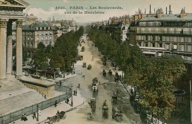 Boulevards von Paris, gesehen vom Boulevard de la Madeleine