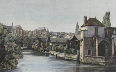 Chartres, Blick von der Courtille-Brücke