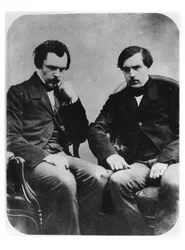 Edmond Louis Antoine Huot de Goncourt (1822-96) und Jules Alfred Huot de Goncourt (1830-70)