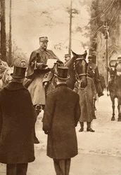 General Hirschauer, der den Brückenkopf von Keht einnimmt, 30. Januar 1919