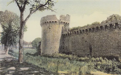 Guerande, Die Stadtmauern und der Turm Gaudinais