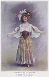 Jeanne Saulier als Colombine in La Vieille Revue