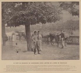 La Commune de Paris, Das Kavallerielager von Luxemburg nach dem Einzug der Armee von Versailles (s/w Foto)