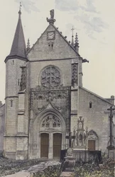 Lhuitre, Kirche, Fassade O