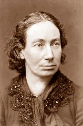 Louise Michel ca. 1870 (1833-1905), französische anarchistische Revolutionärin, die an der Pariser Kommune 1871 teilnahm