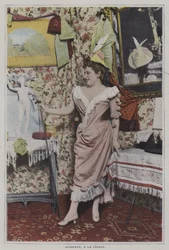 Mademoiselle Gilberte, französische Sängerin an der Cigale, Paris