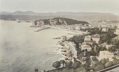 Nizza, Gesamtansicht von der Straße nach Villefranche