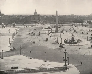Paris: Südansicht über den Place de la Concorde