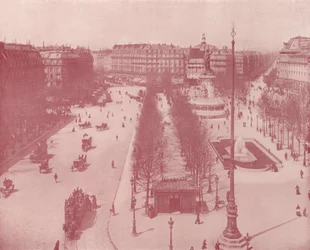 Paris: Place de la République (s/w Foto)