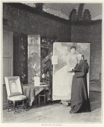 Paul-Albert Besnard in seinem Atelier