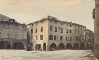 Sospel, Alte Häuser auf dem Place Saint-Michel