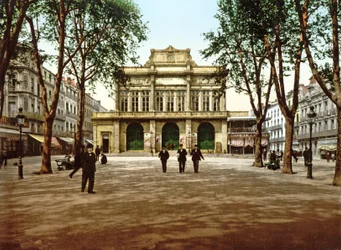 Das städtische Theater in Béziers, Frankreich, 1890-1900