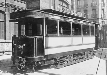 Straßenbahn in Paris, ca. 1900