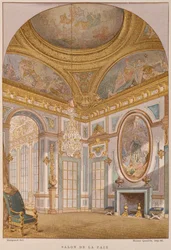 Salon de la Paix aus dem 17. Jahrhundert, Schloss Versailles, Illustration aus dem Dictionnaire de l