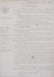 2. Vertragsdokument zur La Comédie Humaine zwischen Honoré de Balzac (1799-1850) und Hetzel, Paulin, Dubochet und dem Verleger Charles Furne, 2. Oktober 1841