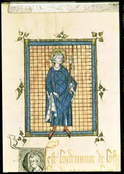 König Ludwig der Heilige trägt das Zepter und die Hand der Gerechtigkeit, aus dem 