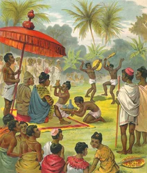 Eine große Party in Afrika