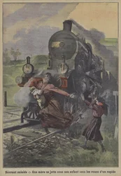 Ein herzzerreißender Selbstmord: Eine Mutter wirft sich und ihr Kind unter die Räder eines Schnellzugs