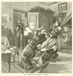 Ein schrecklicher Mord in Blois, Frankreich