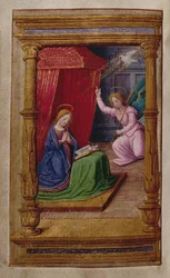 Verkündigung, aus einem Stundenbuch, Paris