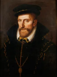 Admiral Gaspard de Coligny, französischer Calvinist, Staatsmann und Offizier, ermordet während der Bartholomäusnacht …