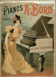 Werbung für A. Bord Pianos, Paris