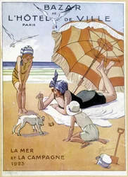 Werbung „Bazar Hotel de Ville“