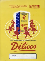 Werbung für Lebensmittelpasta „Delices“
