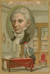 Alessandro Volta, Chocolat Poulain Sammelkarte