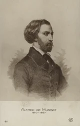 Alfred de Musset, französischer Dramatiker, Romanautor und Dichter