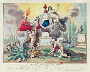 Allegorie auf den Tod von Mirabeau, 1791
