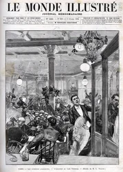 Anarchistische Angriffe in Paris im Februar 1894. Die Explosion im Terminus Café. „Die illustrierte Welt“ vom 17. Februar