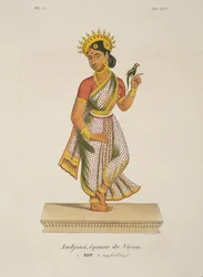 Andjana, Frau von Vayu, graviert von C. de Motte (1785-1836)