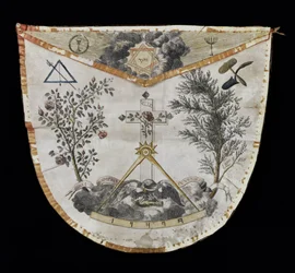 Schurz eines Meisters des Ordens der Rosenkreuzer (Leder)