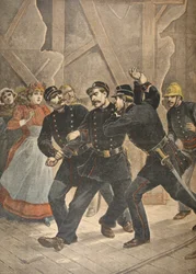 Verhaftung eines Stadtsergeanten, Illustration aus Le Petit Journal: Supplement illustre, 1898