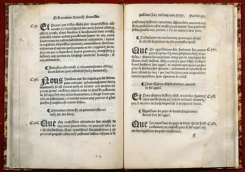 Artikel 106, 107, 108 der Verordnung von Villers-Cotterets, 1539