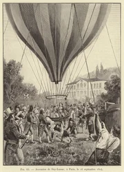 Aufstieg von Gay-Lussac in Paris, 16. September 1804