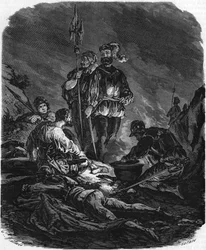 Böse Buben, Plünderer während der Kriege des 16. Jahrhunderts. In „Histoire Populaire de la France“, ca. 1885. Gravur.