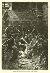 Bischof Gaudri aus dem Fass gezogen